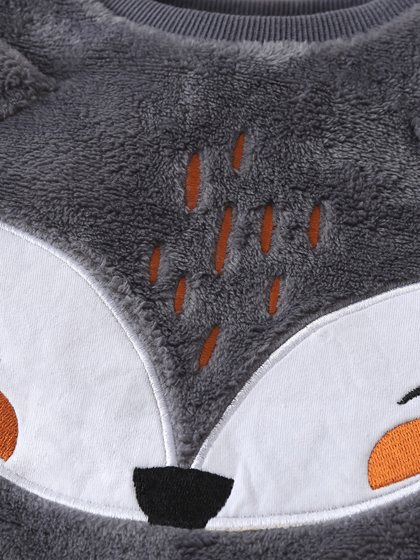Toddler Girl's 2pcs Fox Print Fleece Pajamas Set