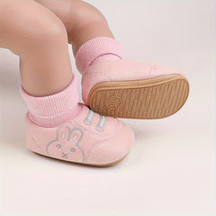 Rabbit Comfort Boots for Baby Girls Soft Warm Fleece Winter Boots
