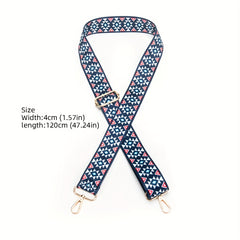 Geometric Pattern Ethnic Style Shoulder Strap Replacement Belt
