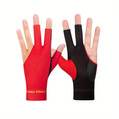 Left Hand Anti Slip Snooker Half Finger Billiards Glove