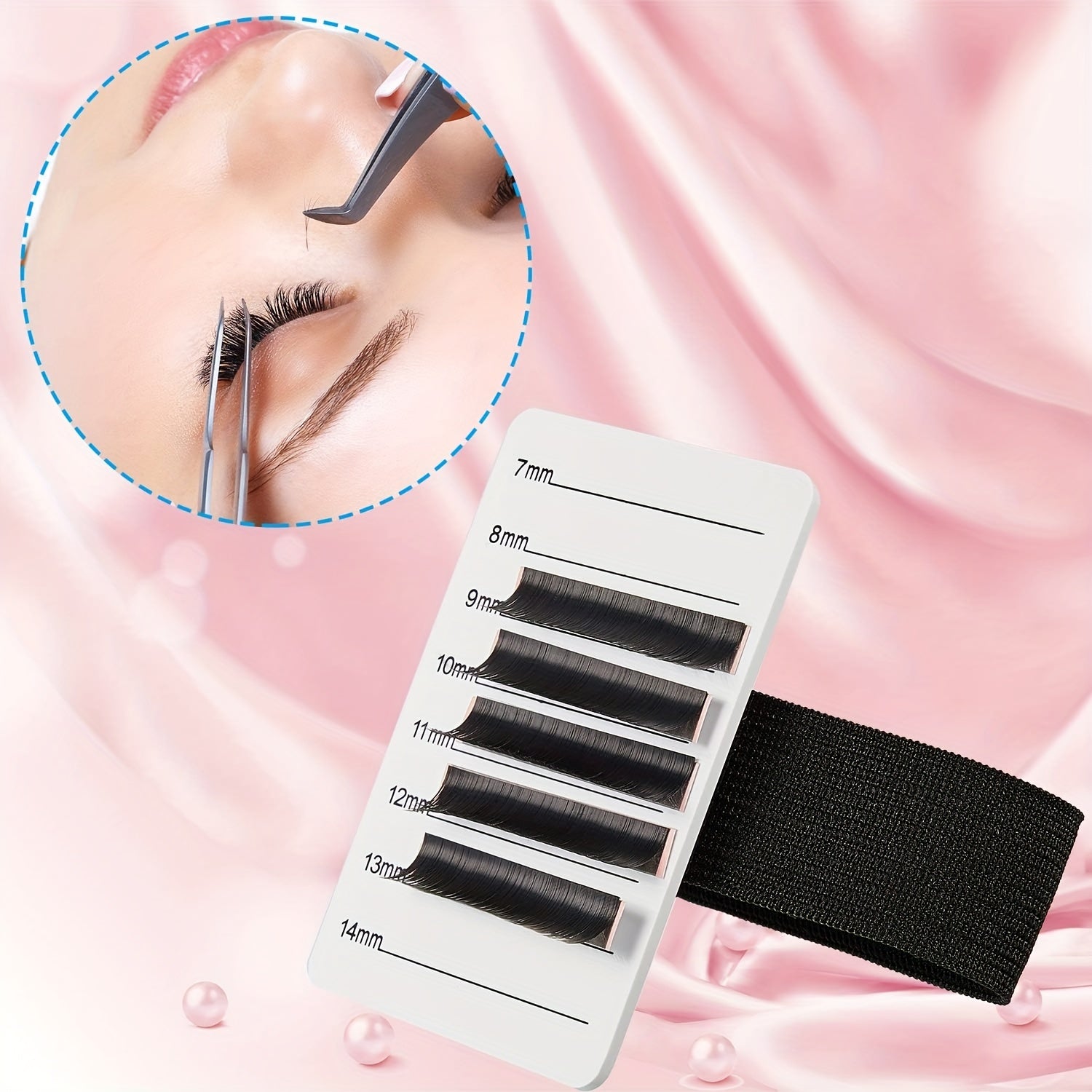 Lash Holder Eyelash Extension Hand Pallet Tray Tools With Adjustable Wrist Strap