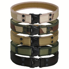 5 Colors Polyester Canvas Belt For Men Size 51 18in