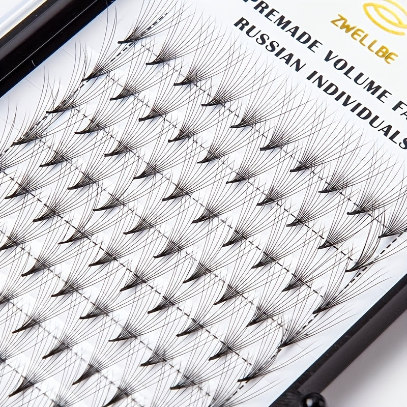 10D Pre Fan Eyelash Extensions 8-15 Mix 0.07mm Tip - Long Lasting False Lashes
