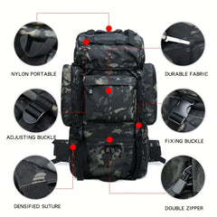Large Capacity Military Tactical Daypack for Outdoor Camouflage