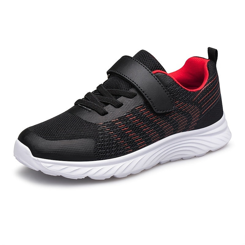 Girl's Woven Running Shoes with Hook Loop Fastener