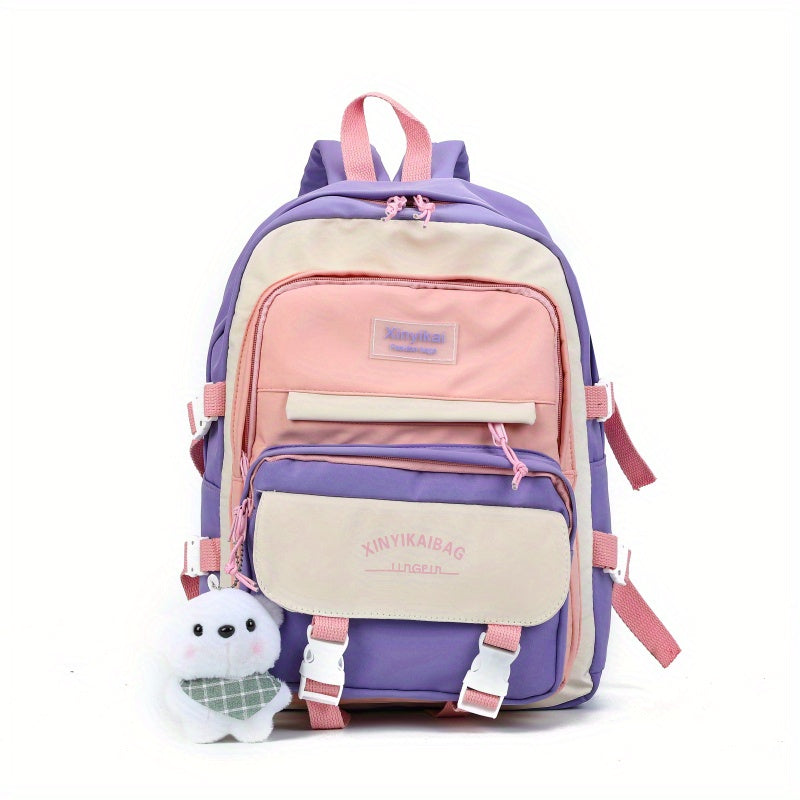Kids Sweet Backpack Boys Girls Travel Bag School Backpack With Doll Charm