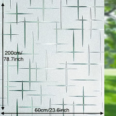 Frosted Window Film Non Adhesive Privacy Glass Film