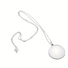 5x Magnifying Glass Necklace Pendant, 1.7in Lens, Ideal Gift