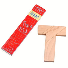 4pcs Wooden T Puzzle Set Brain Teasers Relax Decompression Portable