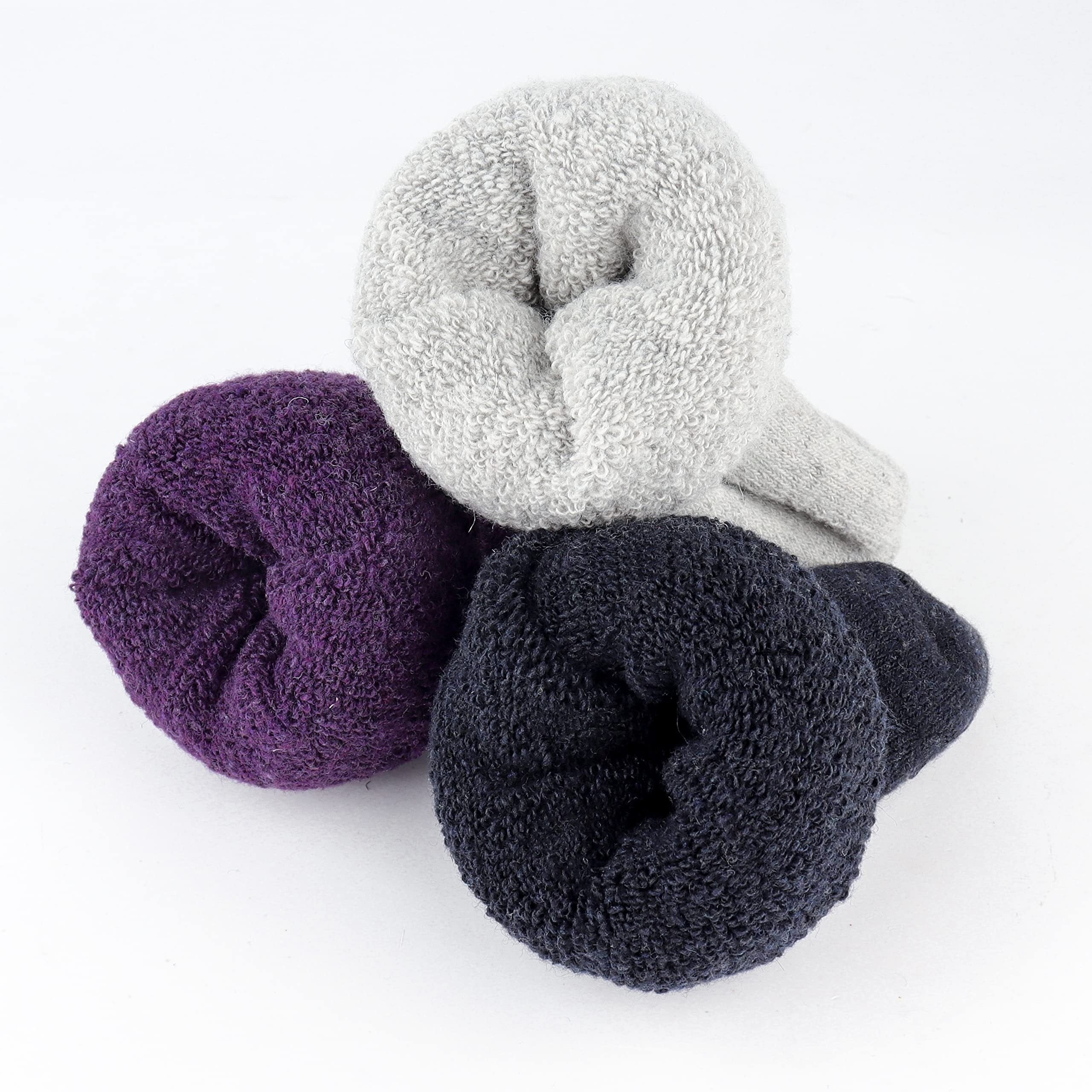 5 Pairs Thick Knit Thermal Socks Women's Mid Tube Stockings