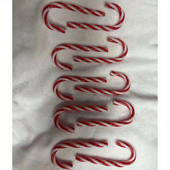 10PCS Candy Cane Xmas Ornaments Mint Candy Cane Christmas Tree Decoration