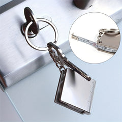 1pc Retractable Ruler Tape Key Chain Outdoor Camping Hiking