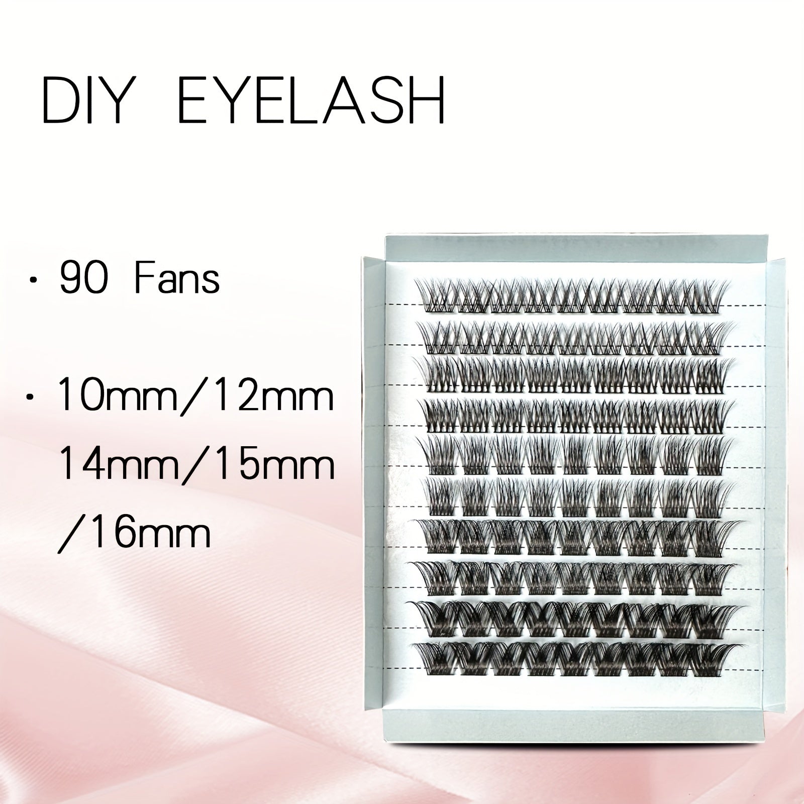 DIY Mixed Length Natural Cluster Lashes Extension False Eyelashes