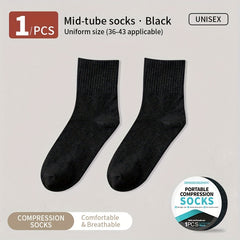 5 Pairs Disposable Wash Cotton Compression Socks