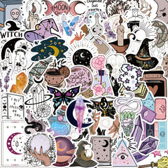50pcs Cartoon Waterproof Personality Astrology Tarot Gothic Stickers