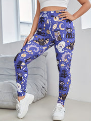 Monster Print High Rise Yoga Leggings