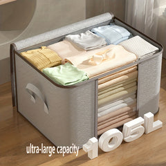 Large Capacity Clear Quilt Storage Bag Non Woven Lightweight Clothes Quilt Bag
