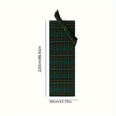 Christmas Green Yellow Plaid Table Runner Home Restaurant Hotel Mat