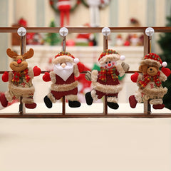 Christmas Pendant Decoration for Tree, Santa Claus Reindeer Snowman Bear