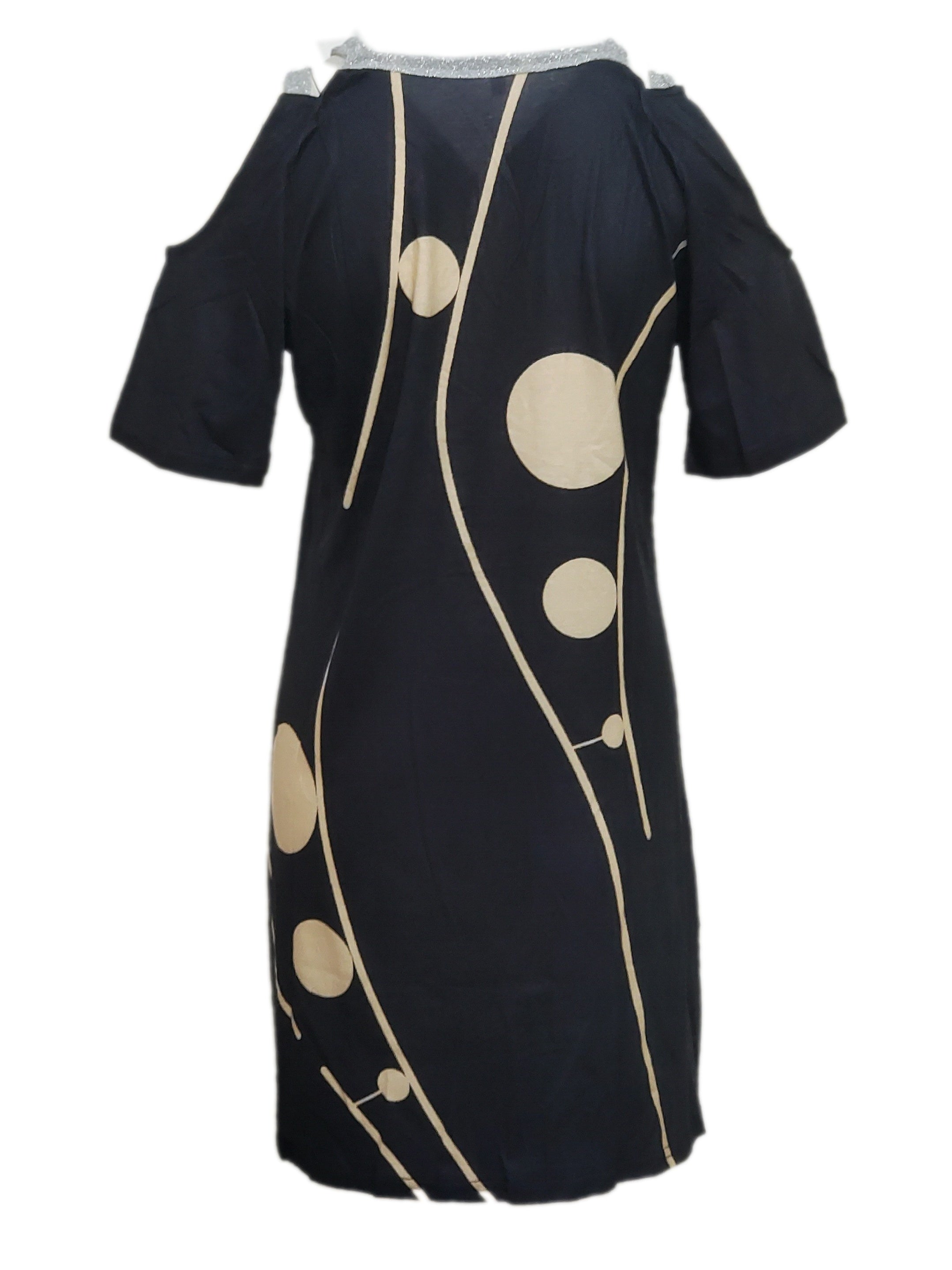 Graphic Print V-Neck Dress