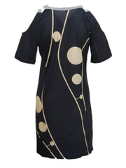 Graphic Print V-Neck Dress