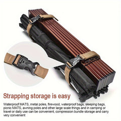 1pc 1 35m Travel Lace Up Nylon Cargo Strap Luggage Camping Hiking