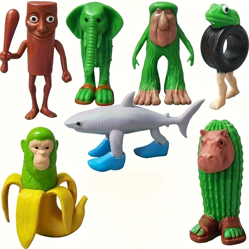 Italian BrainrotHigh Vinyl Figurine Tung Tung Tung Sahur Tralalero Tralala Decor