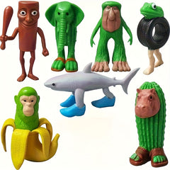 Italian BrainrotHigh Vinyl Figurine Tung Tung Tung Sahur Tralalero Tralala Decor