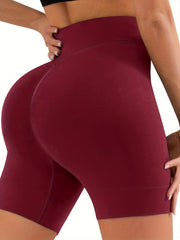 High Waist Yoga Short Butt Lifting High Stretch Sports Short Women's