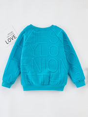 Toddler Boy Letter Pattern Sweatshirt