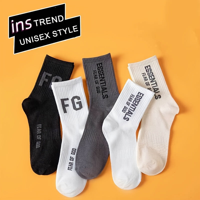 10 Pairs Crew Socks Solid Cotton Deodorant Sweat Absorbing Spring Summer Sports