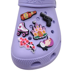35pcs Random Cartoon Shoe Charms for Clog Sandals, Party Favors
