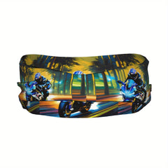 Unisex Sports Headband Motorcycle Rider Sweat Wicking Stretchy Polyester