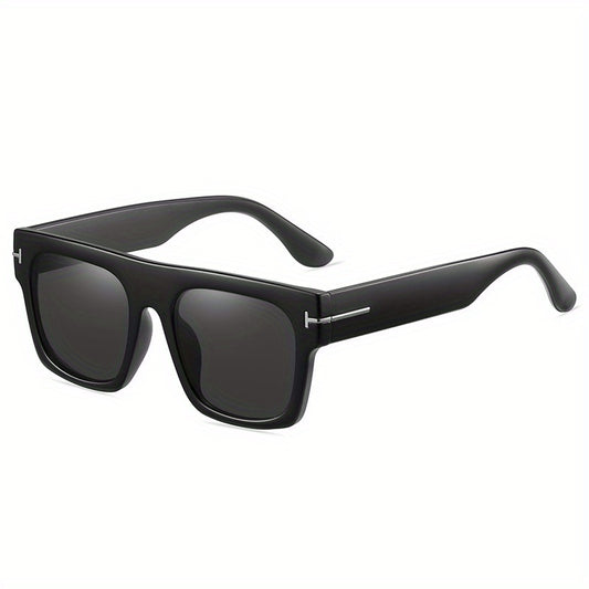 Vintage Square Frame Polarized Sunglasses for Men UV Protection