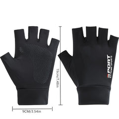 Breathable Half Finger Driving Fishing Riding Gloves