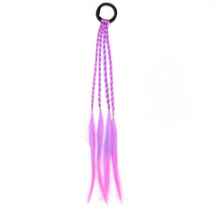 Colorful Wig Braids Ponytail Hair Extension Hair Tie Hair Bands
