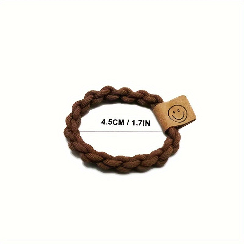 5pcs High Elastic Hair Ties Hair Band Thick Hair Rope