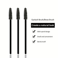 50 Pcs Eyelash Extension Brush Mascara Applicator False Eyelashes Makeup Brush