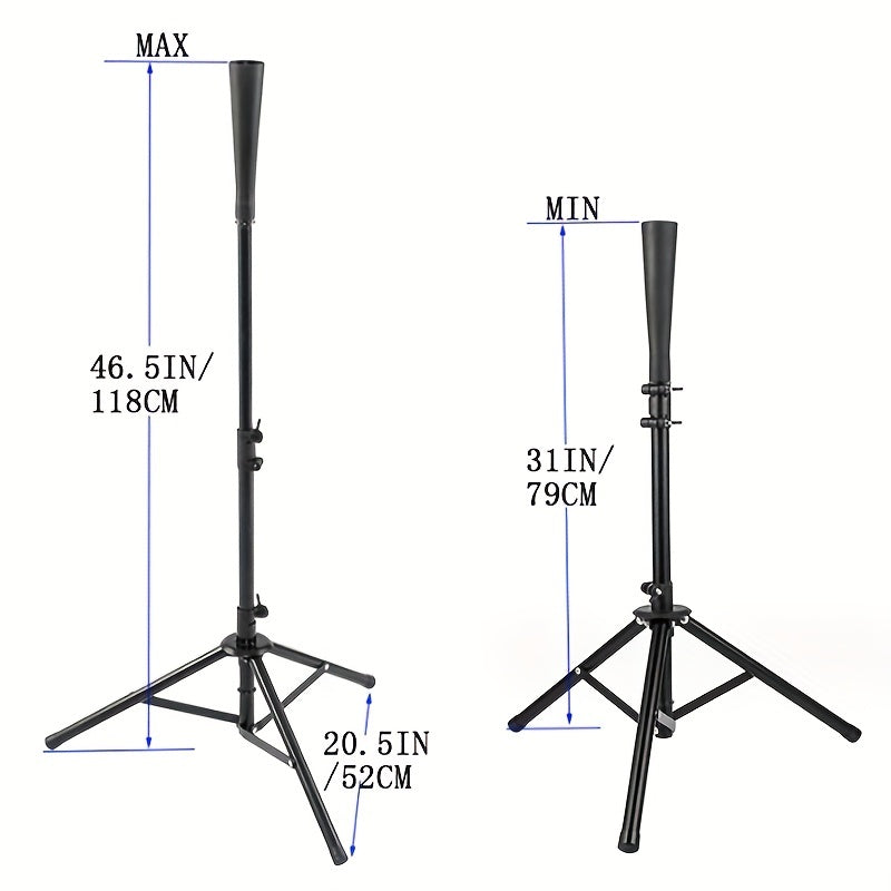 Adjustable Softball Baseball Batting Tee Tripod Stand Tee