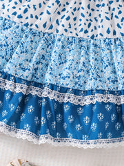 Girl Baby Flower Short Skirt Summer Princess Dress Colorful