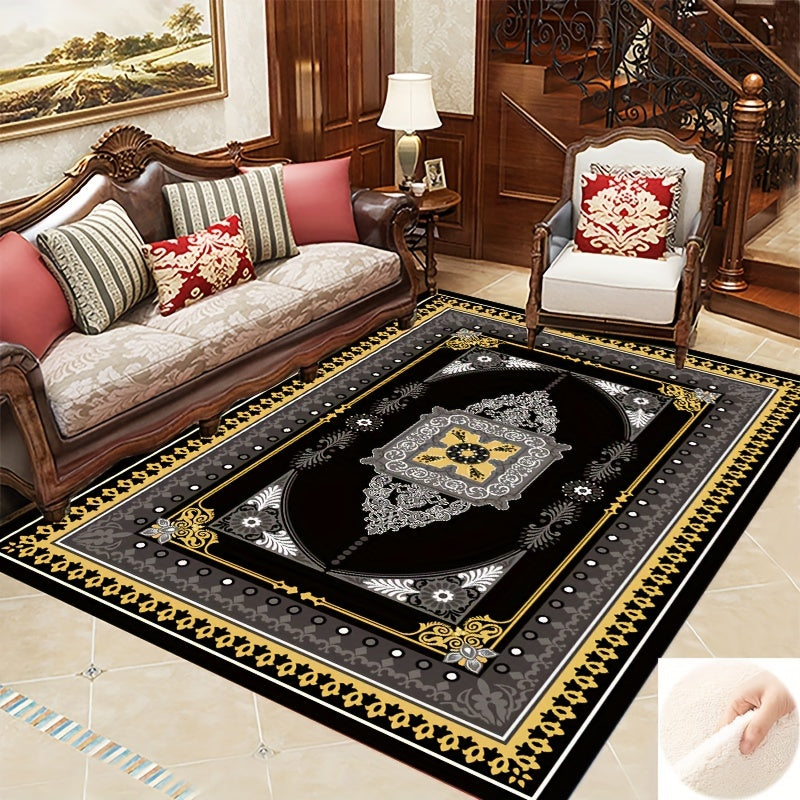 Boho Anti Fatigue Kitchen Rugs Vintage Absorbent Non Slip Soft Faux Sheepskin