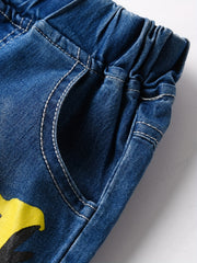 Boys Letter Graphic Denim Shorts Summer Cotton Clothes