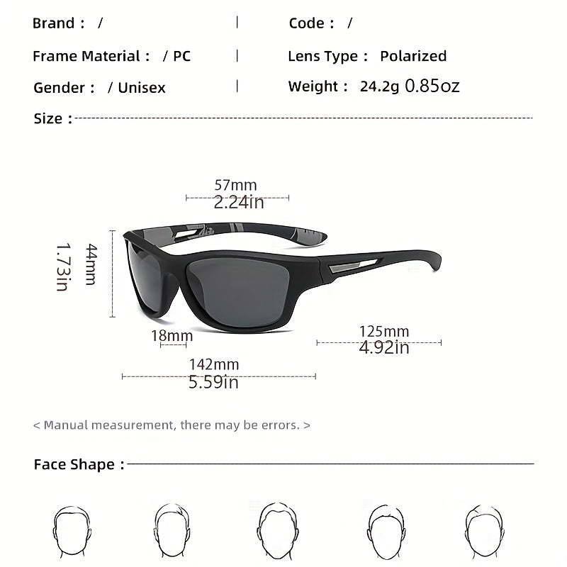 Polarized Outdoor Sports Sunglasses for Men UV Protection