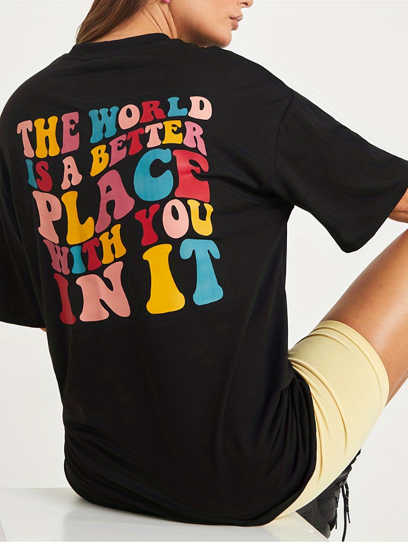 Loose Short Sleeve T-shirt for Yoga Running Top