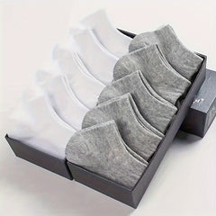 10pairs Men's Soft Breathable Ankle Socks