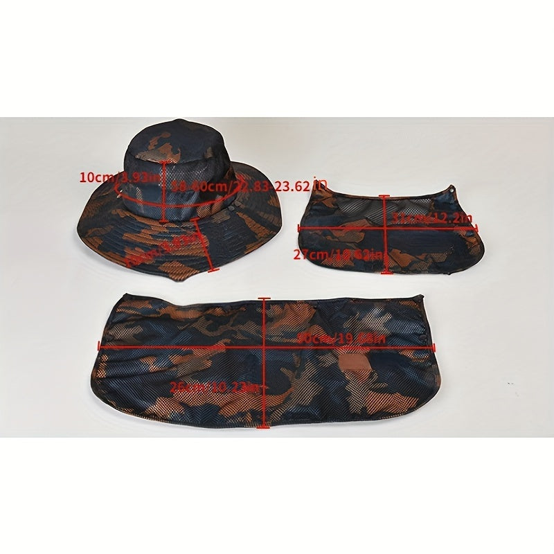 Wide Brim UV Protection Fishing Hat for Men