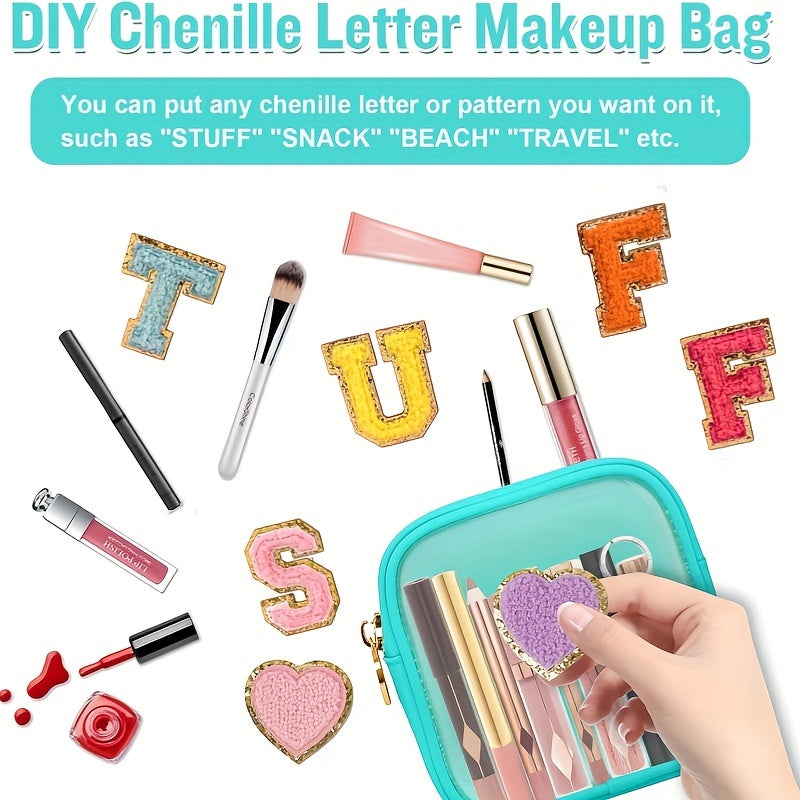 Preppy Small Makeup Bag Cosmetic Zipper Pouch Purse