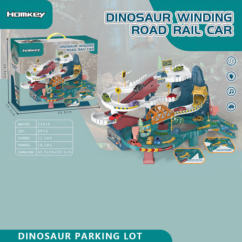 Dino Island Railcar Playset with Ferris Wheel and Music