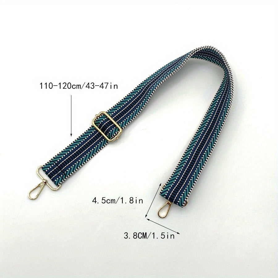 Vintage Geometric Pattern Strap wide Bag Strap Adjustable