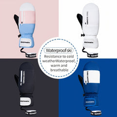 30 Degree Ski Gloves Waterproof Windproof Touch Screen Zip Storage